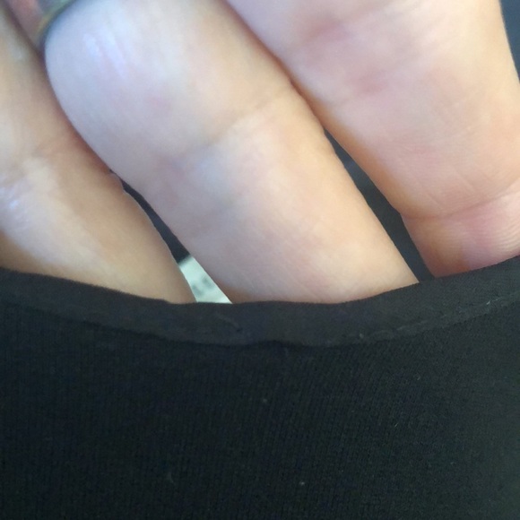 Rebecca Taylor Scoop Neck Mini Dress 0 Flare Skirt Black Stretch Empire Waist - Picture 5 of 5